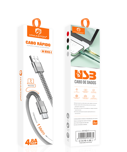 Cabo Dados Carga Rápida 4.8a Para iphone hmastonCOD: H143-2—iphone