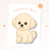 Thumbnail:  Poodle mix Sticker • Cute Pastel Dog • Waterproof 