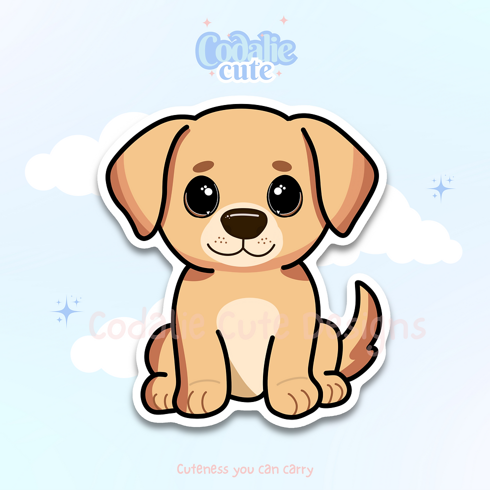 Labrador Sticker | Yellow, Black & Chocolate Dog Stickers | Cute Lab Decal | Kaw