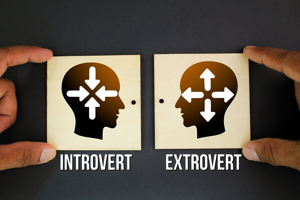 pictures of card for introverts and extroverts