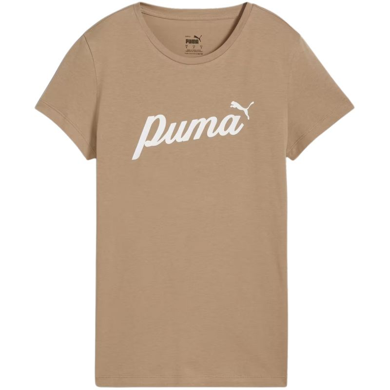 Puma ESS+Script women's t-shirt beige 679315 67