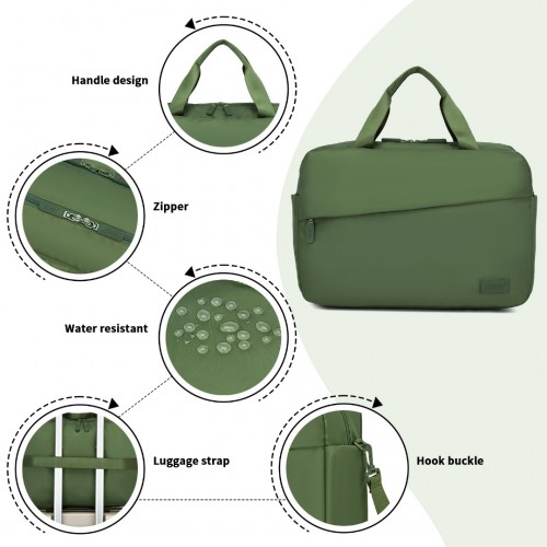 Thumbnail: TVK2444 - Kono Water-Resistant Travel Bag with Laptop Sleeve Multi-Functional To