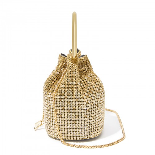 Thumbnail: CLS2510 - Women's Rhinestone Evening Bag – Sparkly Handbag with Metal Ring Handl