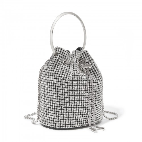 CLS2510 - Women's Rhinestone Evening Bag – Sparkly Handbag with Metal Ring Handl