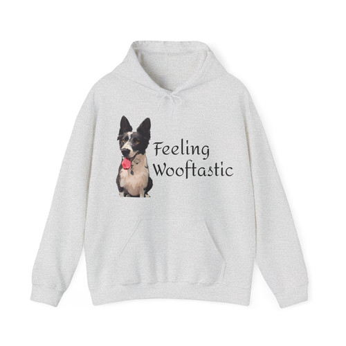 Border Collie Dog 'Feeling Wooftastic' Unisex Hoodie