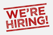 Sign stating "We're Hiring"