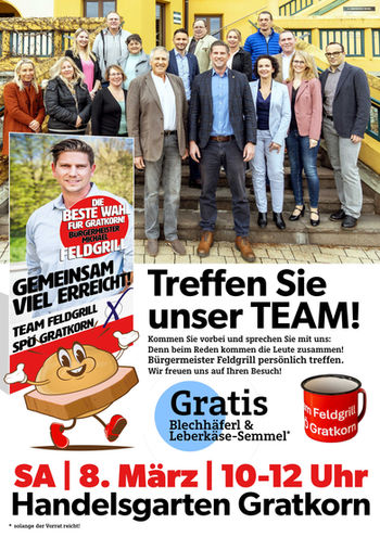 Samstag, 15. März, 14-16 Uhr | Vorplatz Kulturhaus Gratkorn