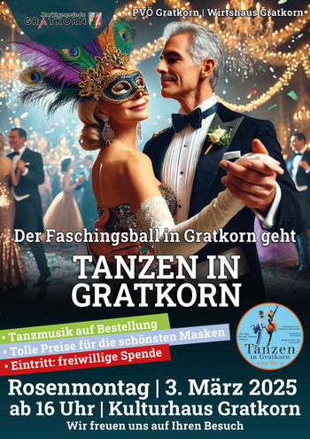 Rosenmontagball: Tanzen in Gratkorn im Fasching