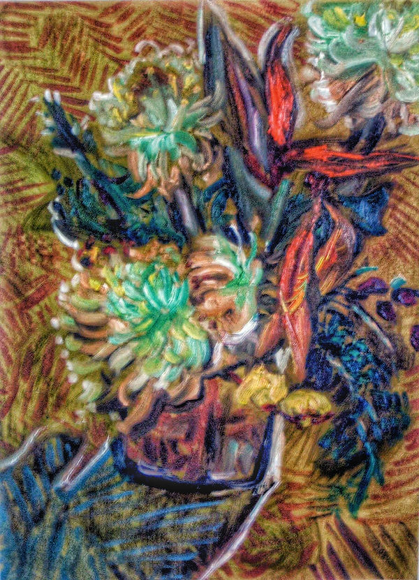 van gogh flower emulation