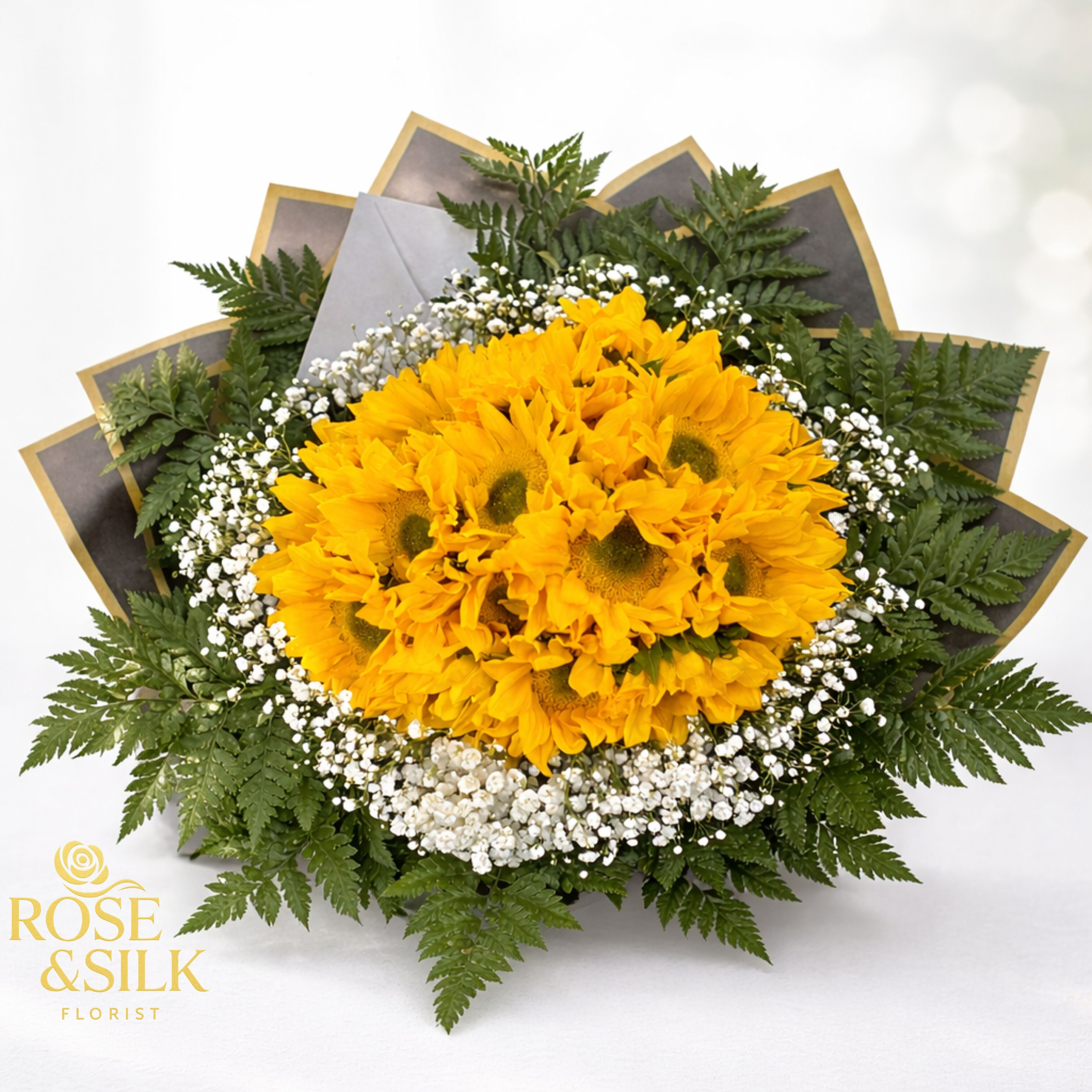 Golden Radiance Fresh Sunflower Bouquet – Lewisville Delivery