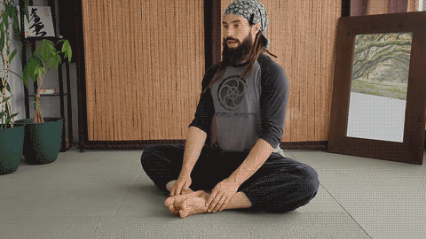 Cobbler Pose Mobility Exercise