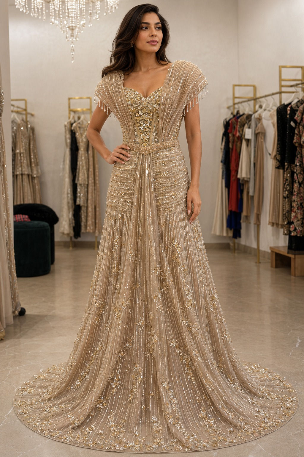 Aurielle Drape Gown