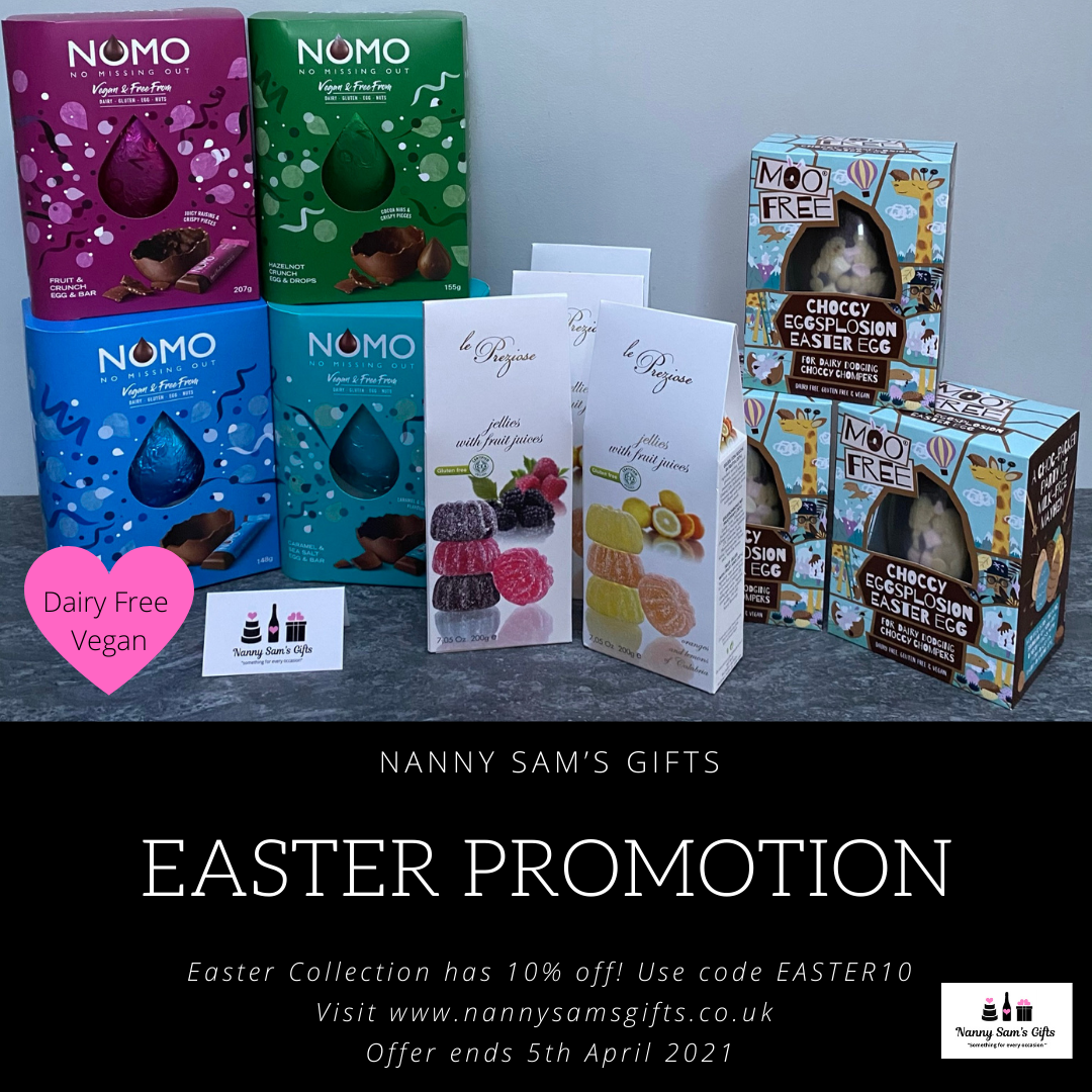 Nanny Sam’s Gifts Happy Easter Promotion 🐇🥚🍫 content media