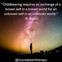 Childbearing requires an exchange of a known self in a known world for an unknown self in an unknown world. - R. Rubin