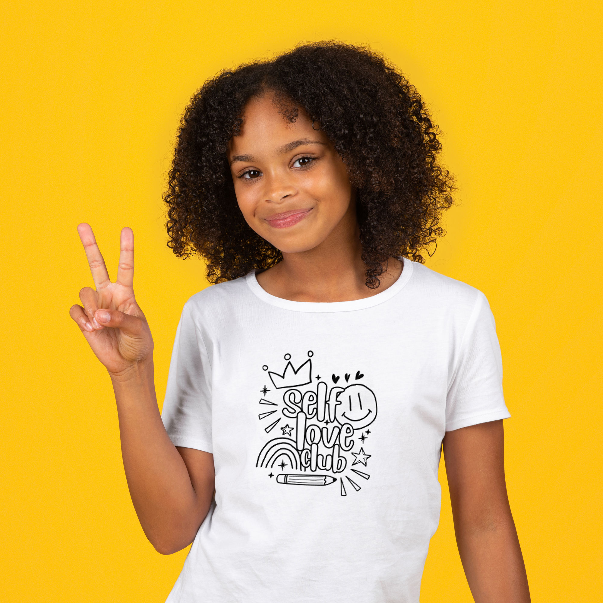 Big girl showing self love club t- shirt