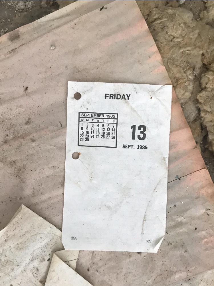 Abandoned Forest Haven Asylum Calendar 1985 Friday the 13th