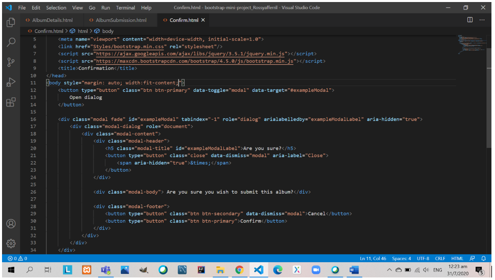 Boostrap auto margin to fit to device size