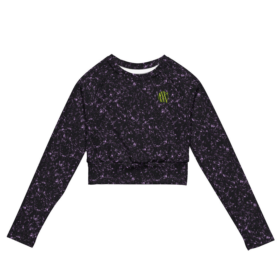 Thumbnail: Medusa Recycled long-sleeve crop top