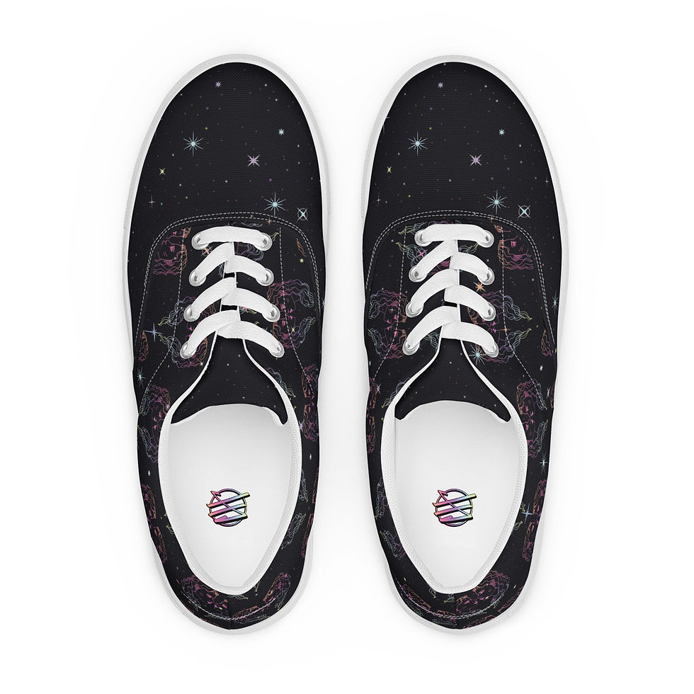 Thumbnail: Diamond Stars Women’s lace-up canvas shoes