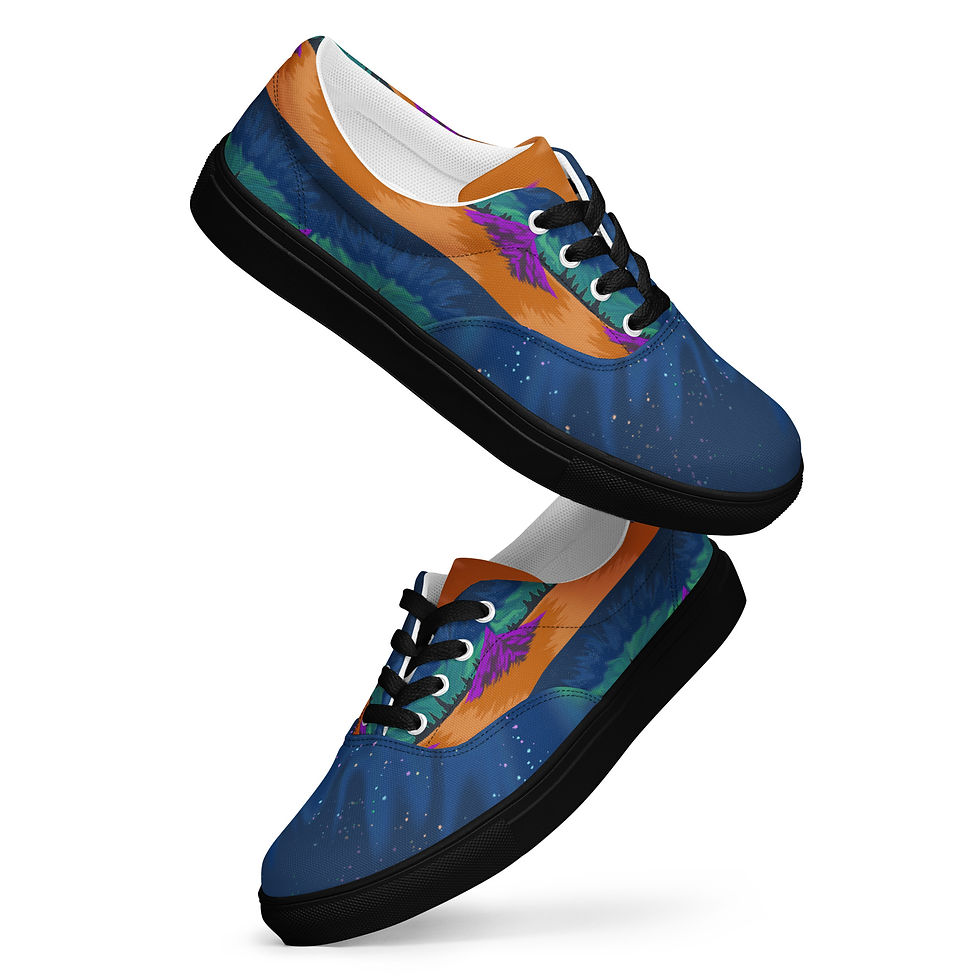 Thumbnail: Another World Men’s lace-up canvas shoes