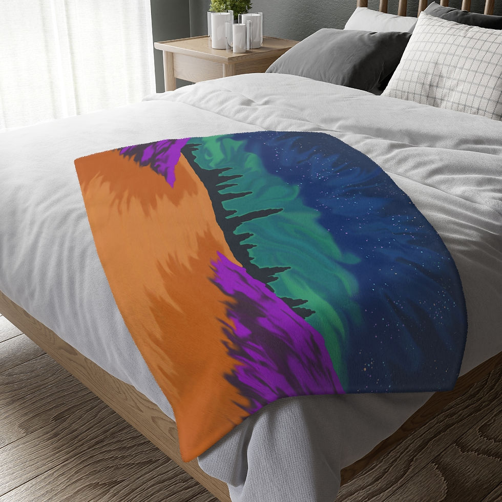 Thumbnail: Another World Velveteen Microfiber Blanket