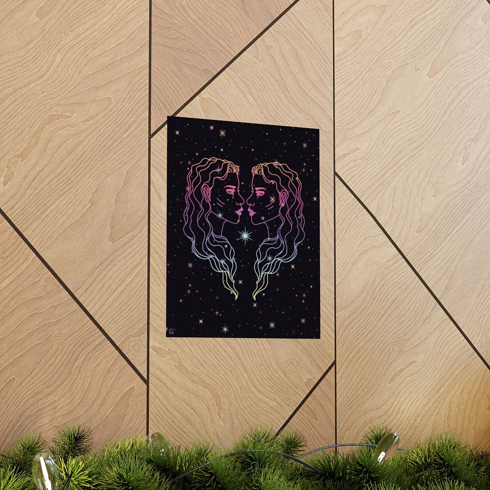 Thumbnail: Diamond Stars Matte Vertical Posters