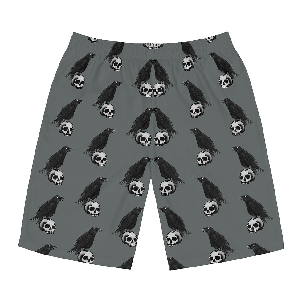 Raven's Skull Men's Board Shorts