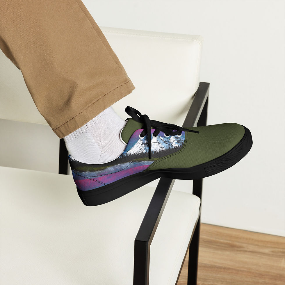 Thumbnail: Magic Mountains Men’s lace-up canvas shoes