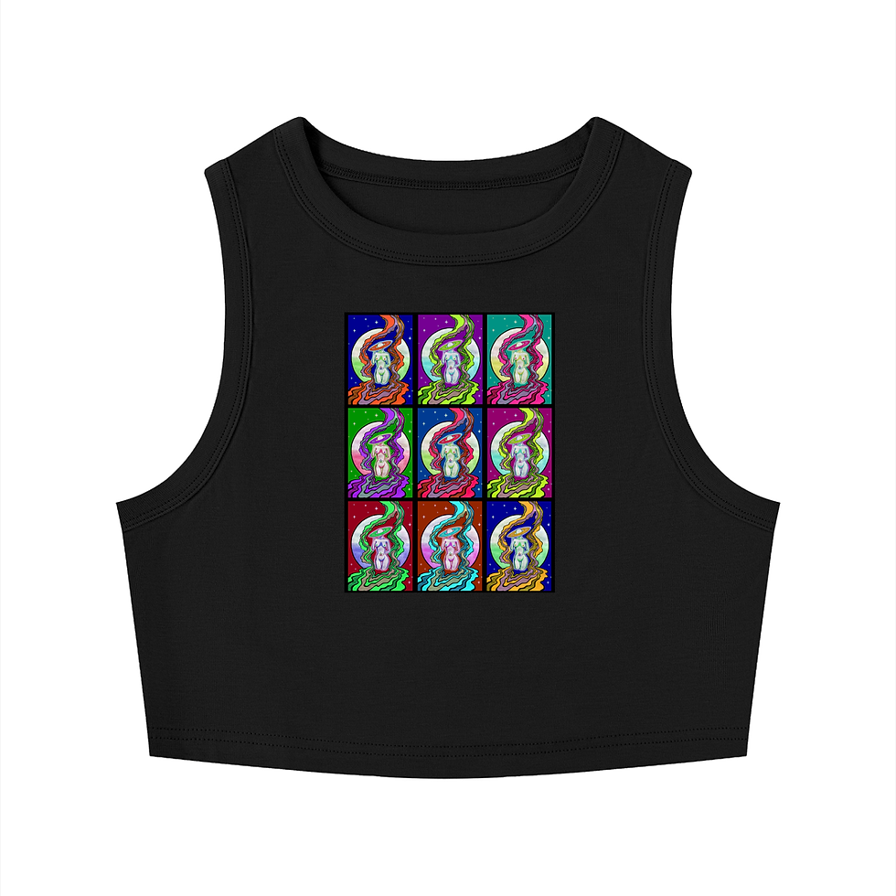 Thumbnail: Cosmic Dream Women's Tight Crewneck Crop Tank Top