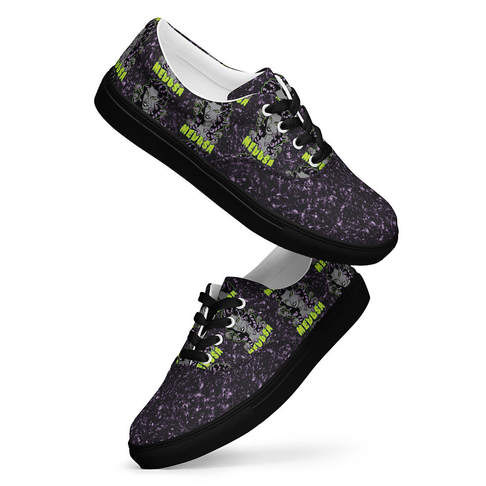 Thumbnail: Medusa Men’s lace-up canvas shoes