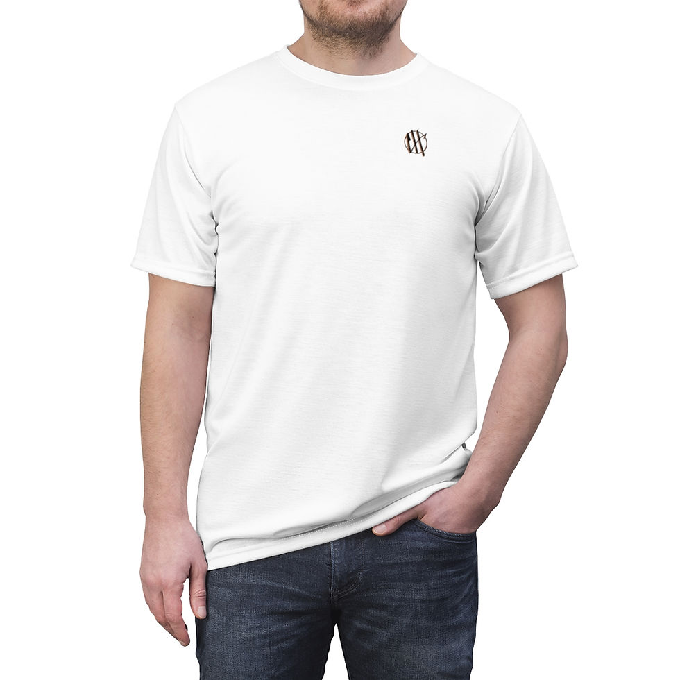 Thumbnail: King N Queen (White) Unisex Cut & Sew Tee