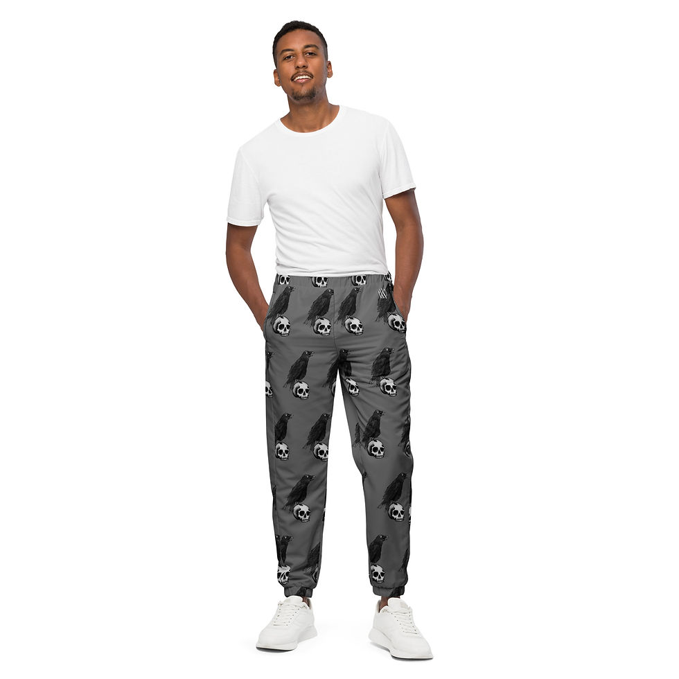 Thumbnail: Raven's Skull Unisex track pants