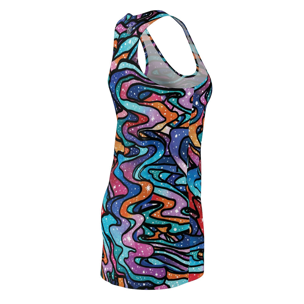 Thumbnail: Galaxy Babe Women's Cut & Sew Racerback Dress