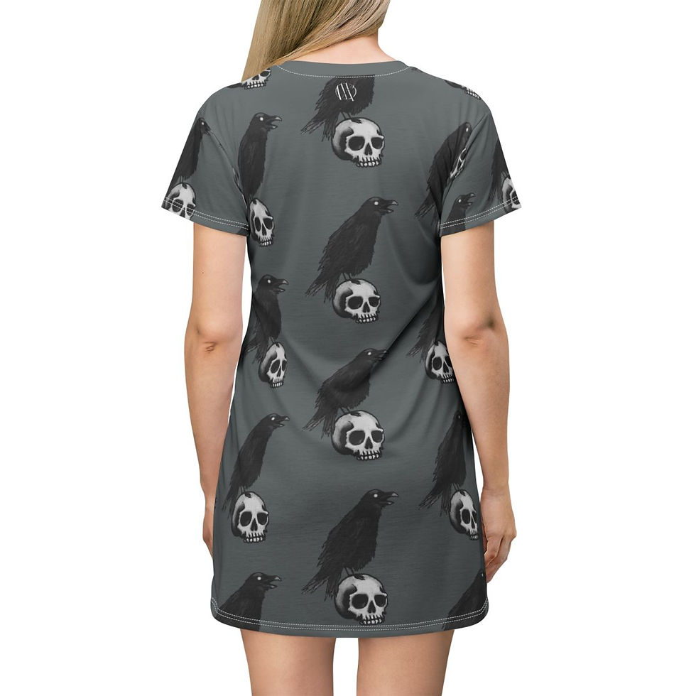 Thumbnail: Raven's Skull T-Shirt Dress
