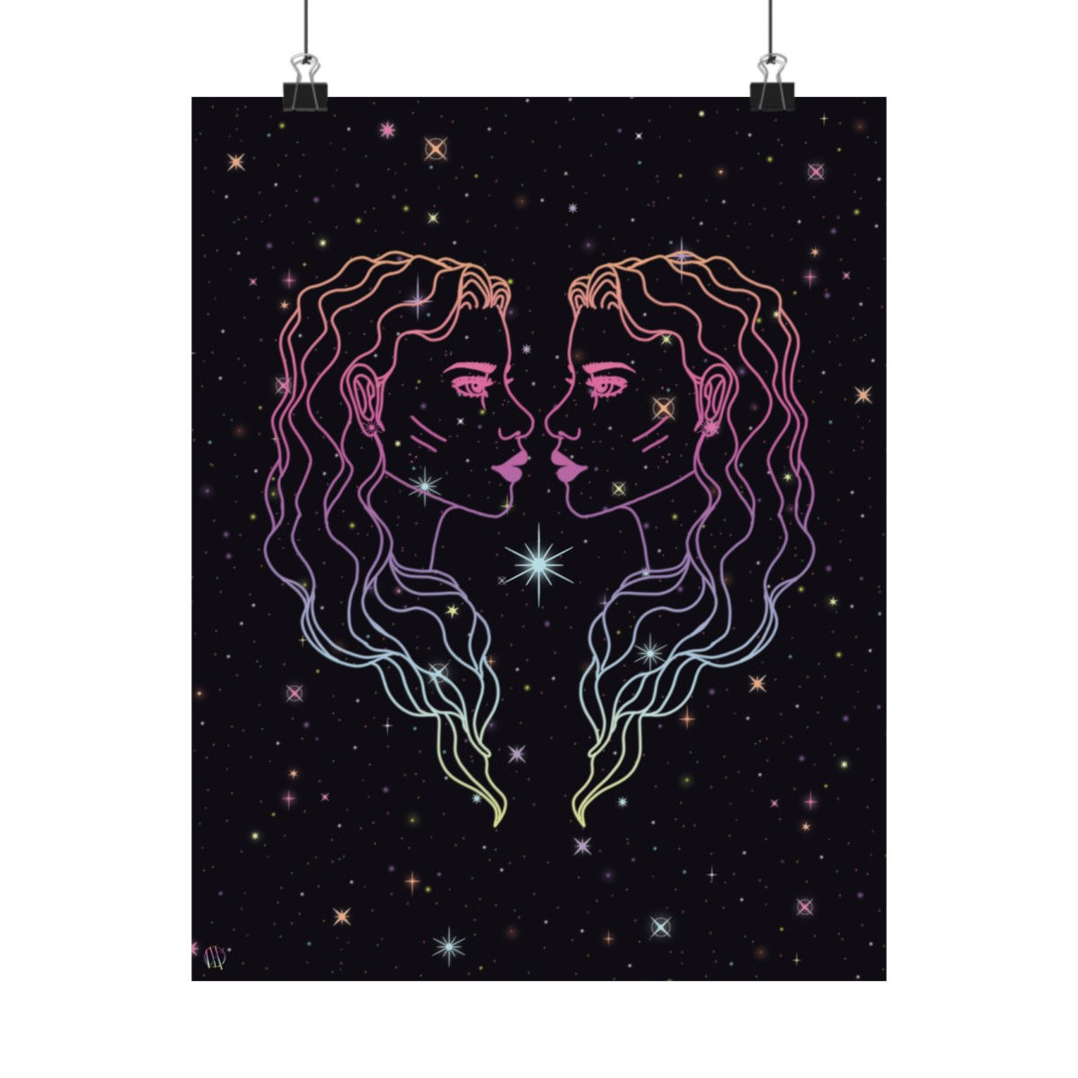 Diamond Stars Matte Vertical Posters