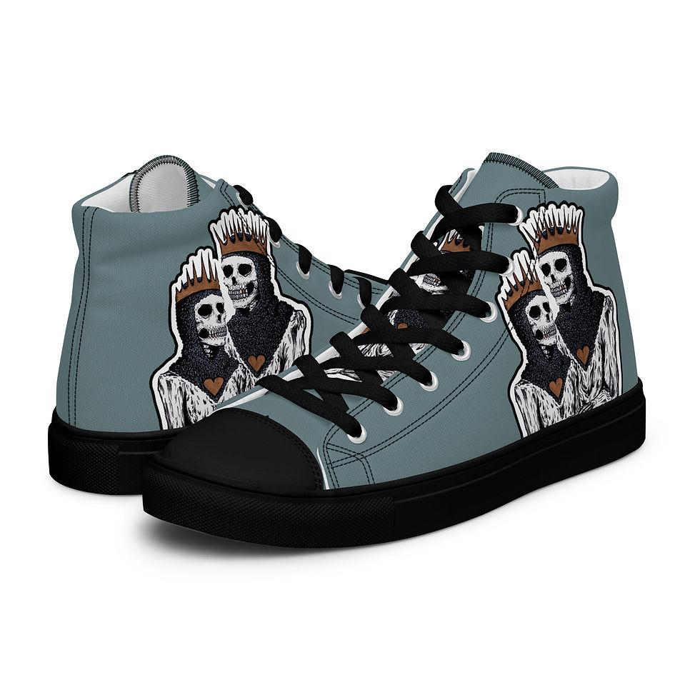Thumbnail: King N Queen Women’s high top canvas shoes