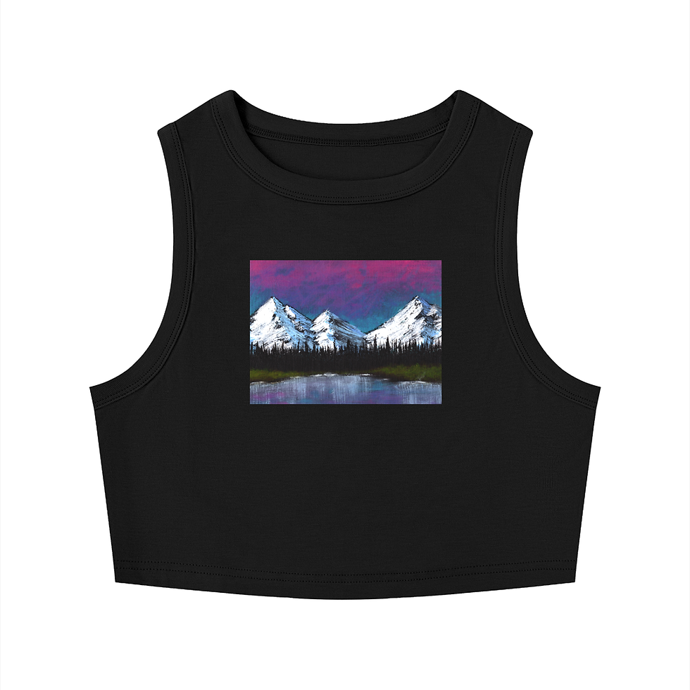 Thumbnail: Magic Mountains Women's Tight Crewneck Crop Tank Top