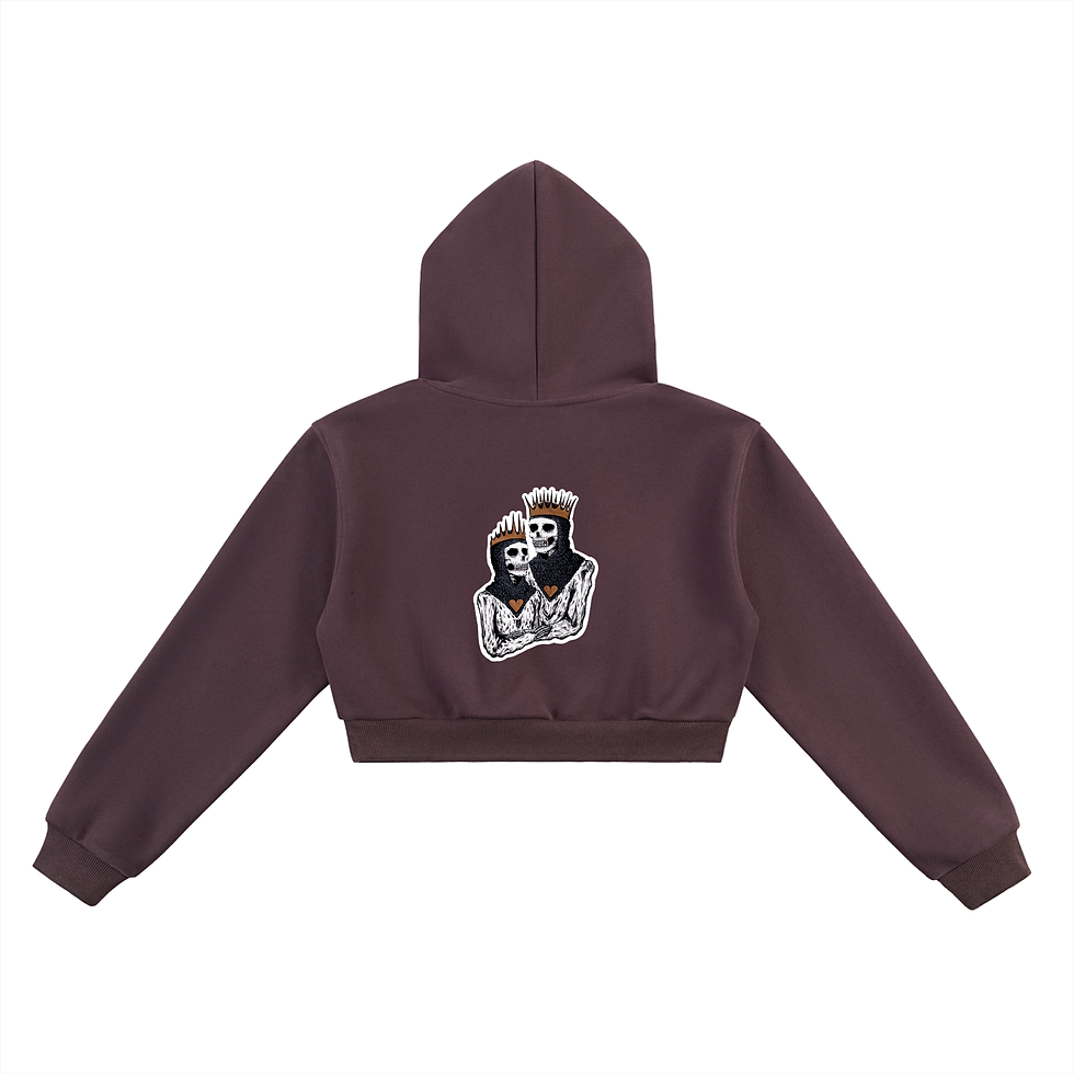 Thumbnail: King N Queen Cropped Hoodie