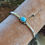 Thumbnail: Turquoise silver bangle 'Jasmine' - Gemstone bangle - Boho bangle
