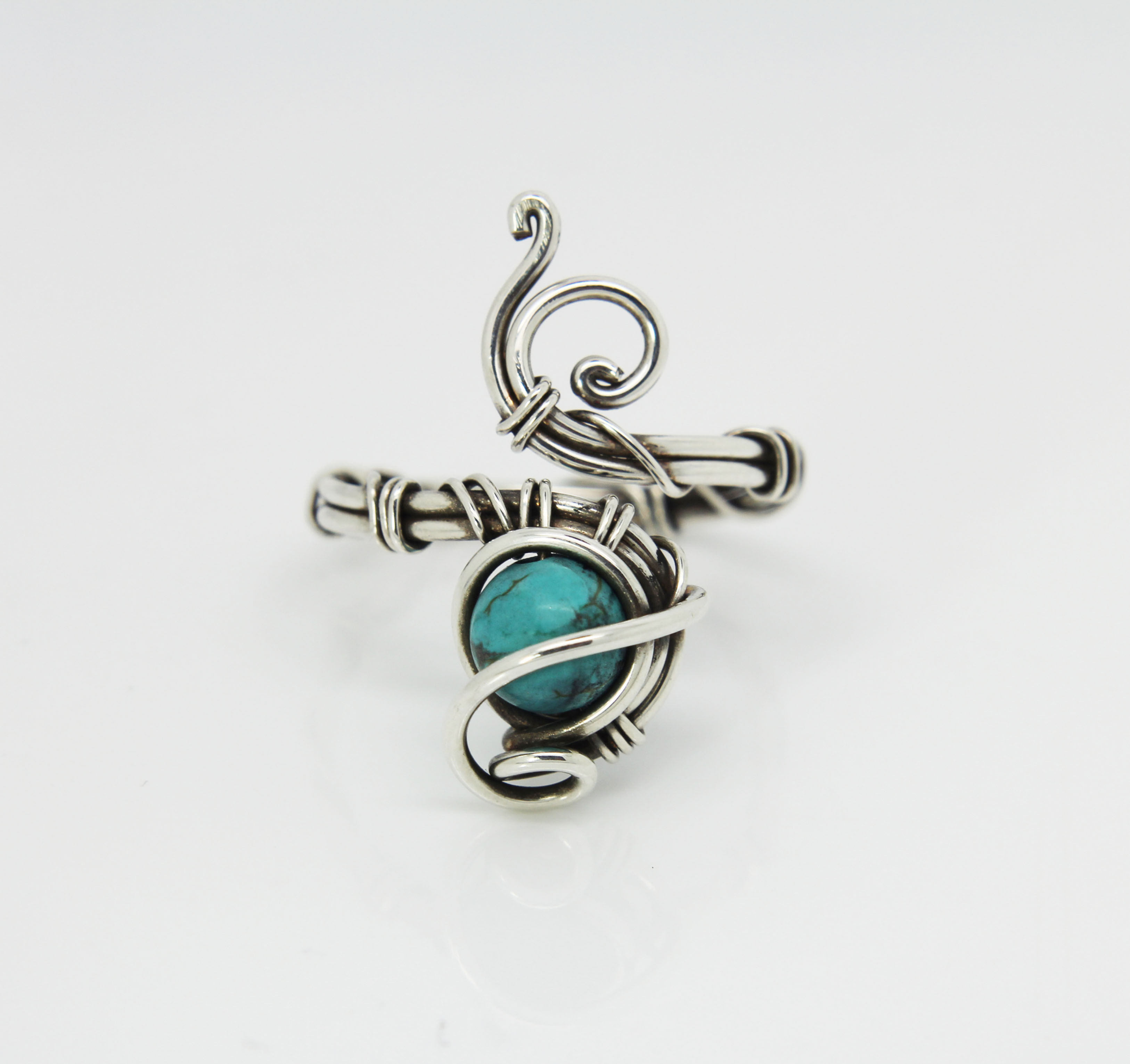 Turquoise ring 'Dream' Sterling silver natural turquoise ring - gift - jewellery