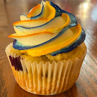 GF Lemon Blueberry Cupcake