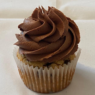 GF Banana Chocolate Chip Cupcake