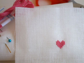 Anleitung für ein Kreuzstich-Herz (2)