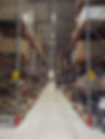Logistics consultant - Sim Logistics - Forklift aisle with conventional pallet racking at warehouse tour during pre study.