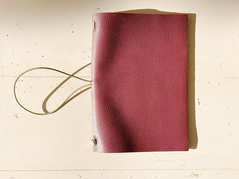 Miniatura: Porta-papeles piel Burgundy