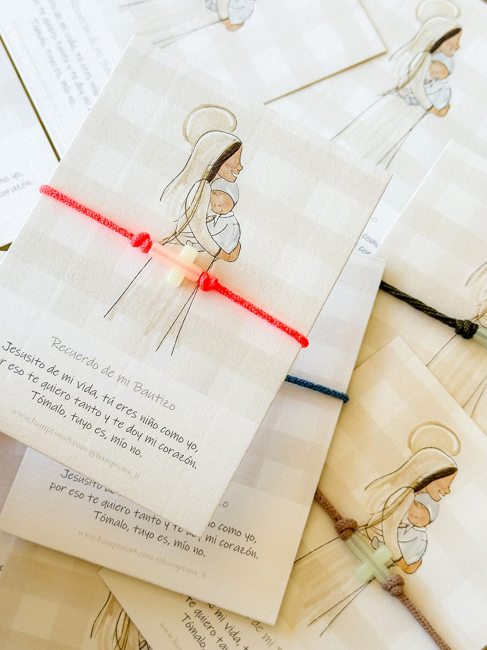 Miniatura: Recordatorio Bautizo - Virgen + Niño