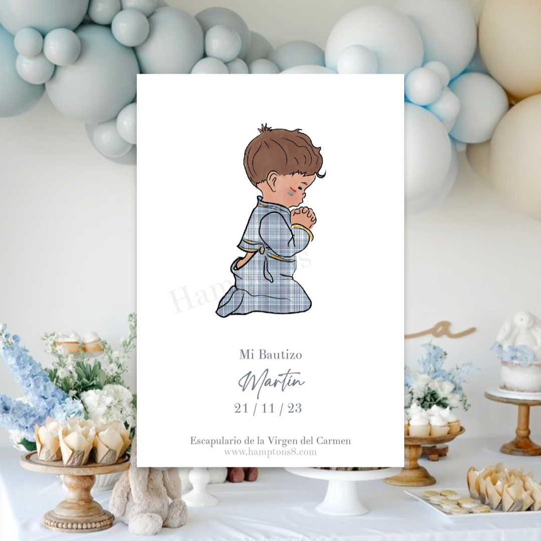 Recordatorio Niño Rezando