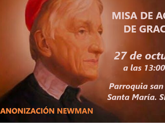 DAMOS GRACIAS A DIOS POR EL NUEVO SANTO: J. H. NEWMAN