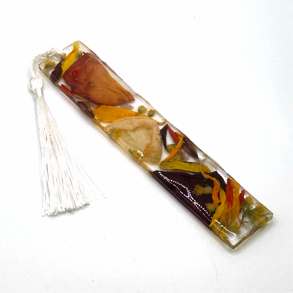 Thumbnail: Resin Flower Bookmark Made Using Your Flower Petals