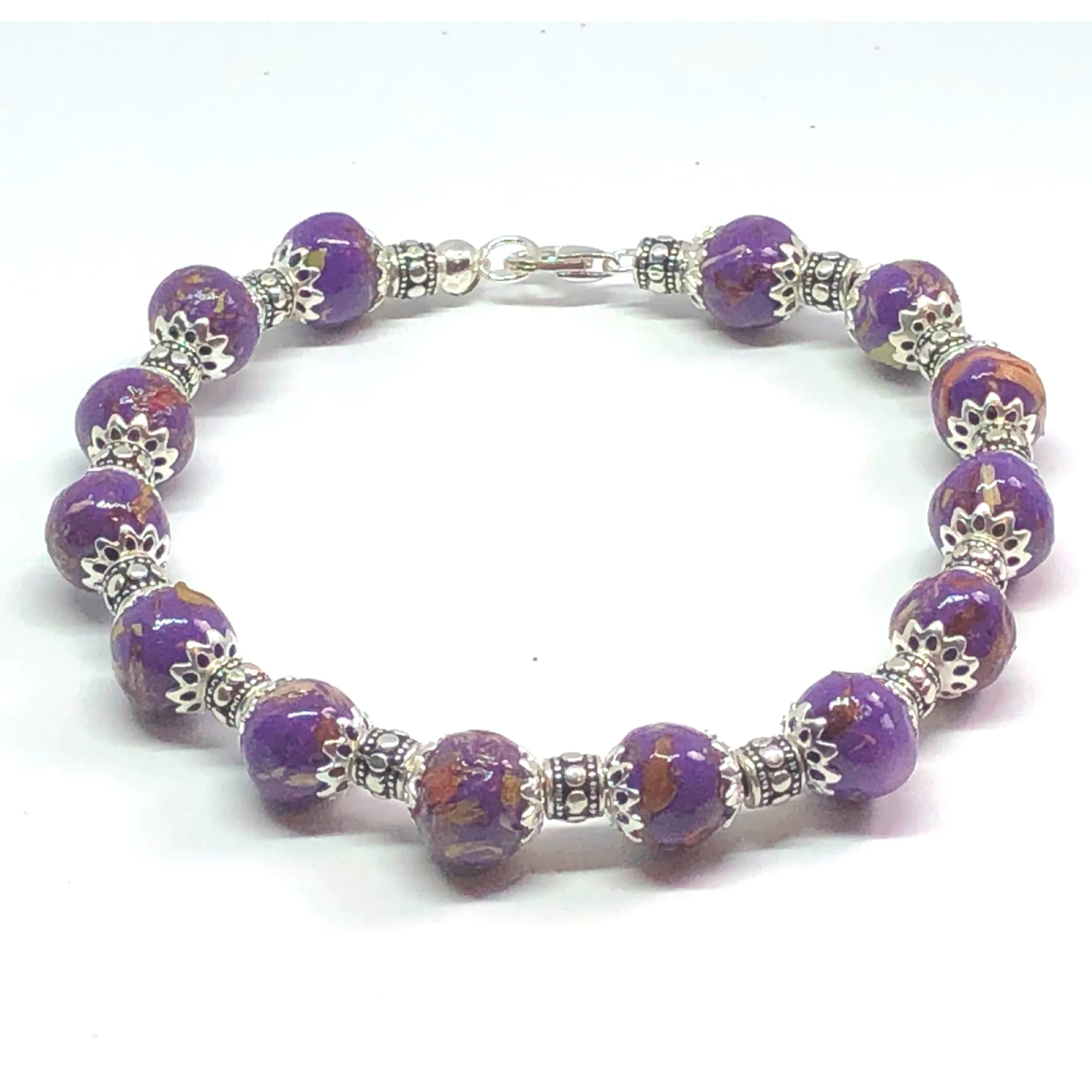 Bracelet Made Using YOur Dried Flower Petals